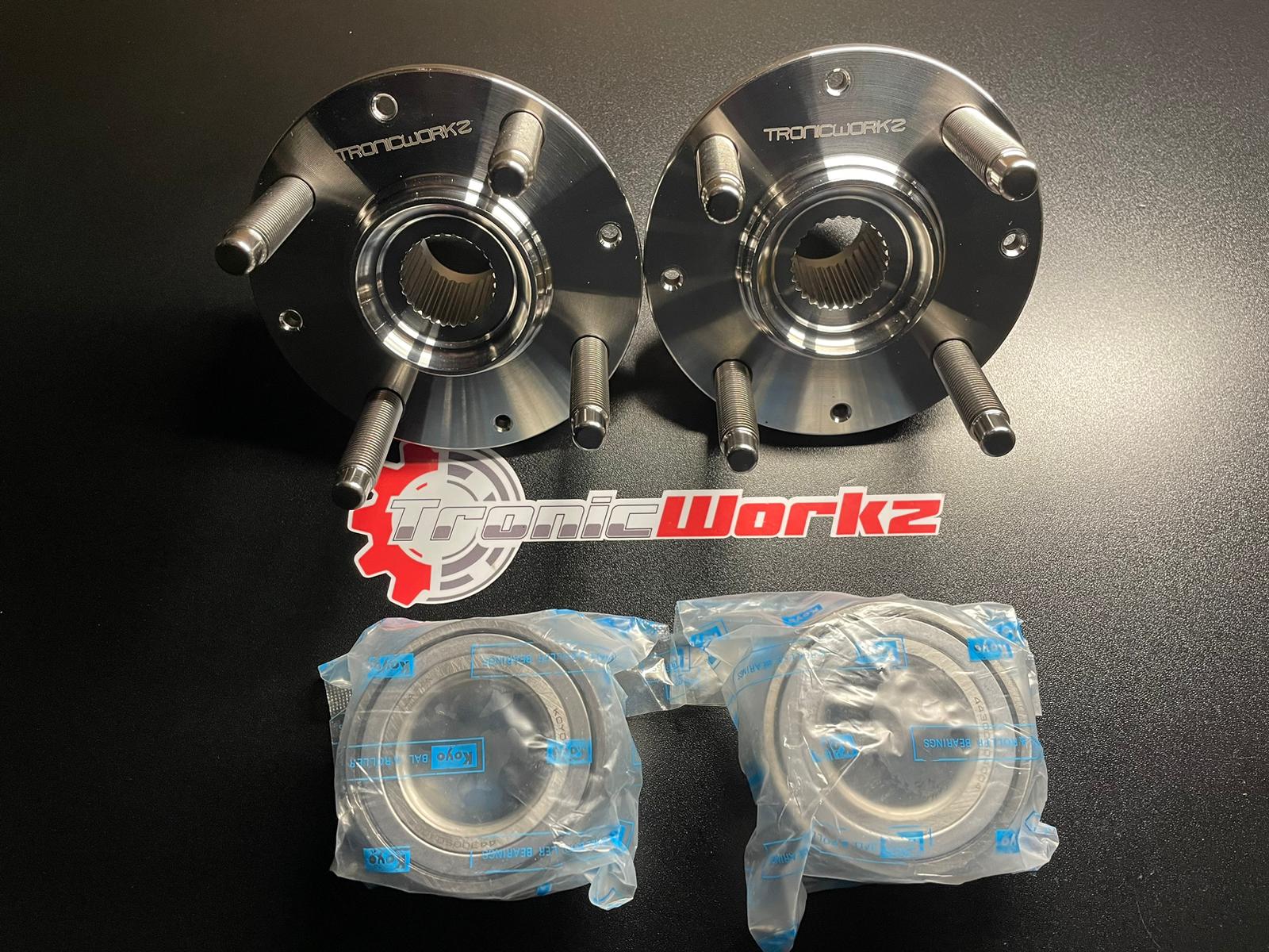 36mm Swap Hubs / Small Brake 1992-2000 Honda Civic / 4x100mm / 240mm (9.4") Brake Rotor / 38mm I.D. Wheel Bearing