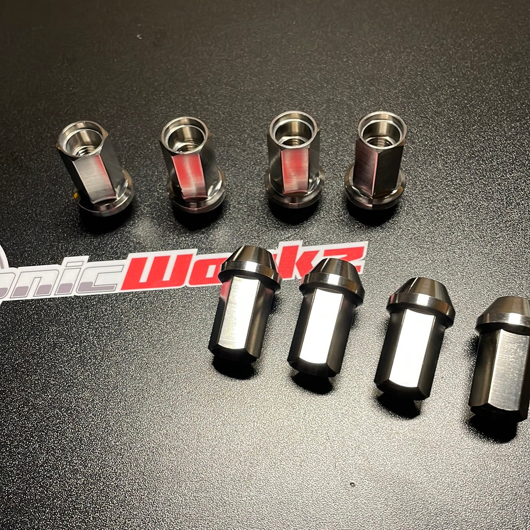 Titanium Lug Nut Open Ended  M12x1.25/1.5