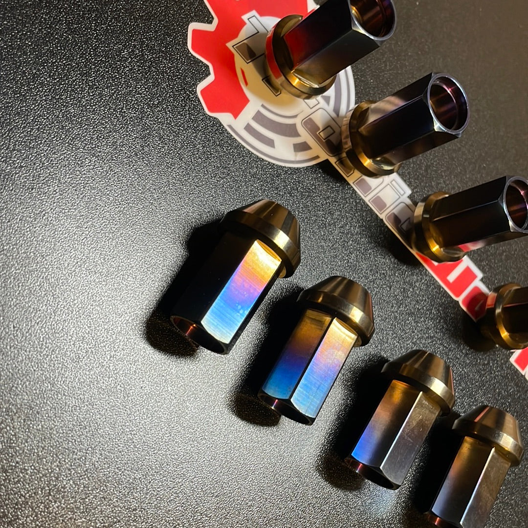 Titanium Lug Nut Open Ended  M12x1.25/1.5