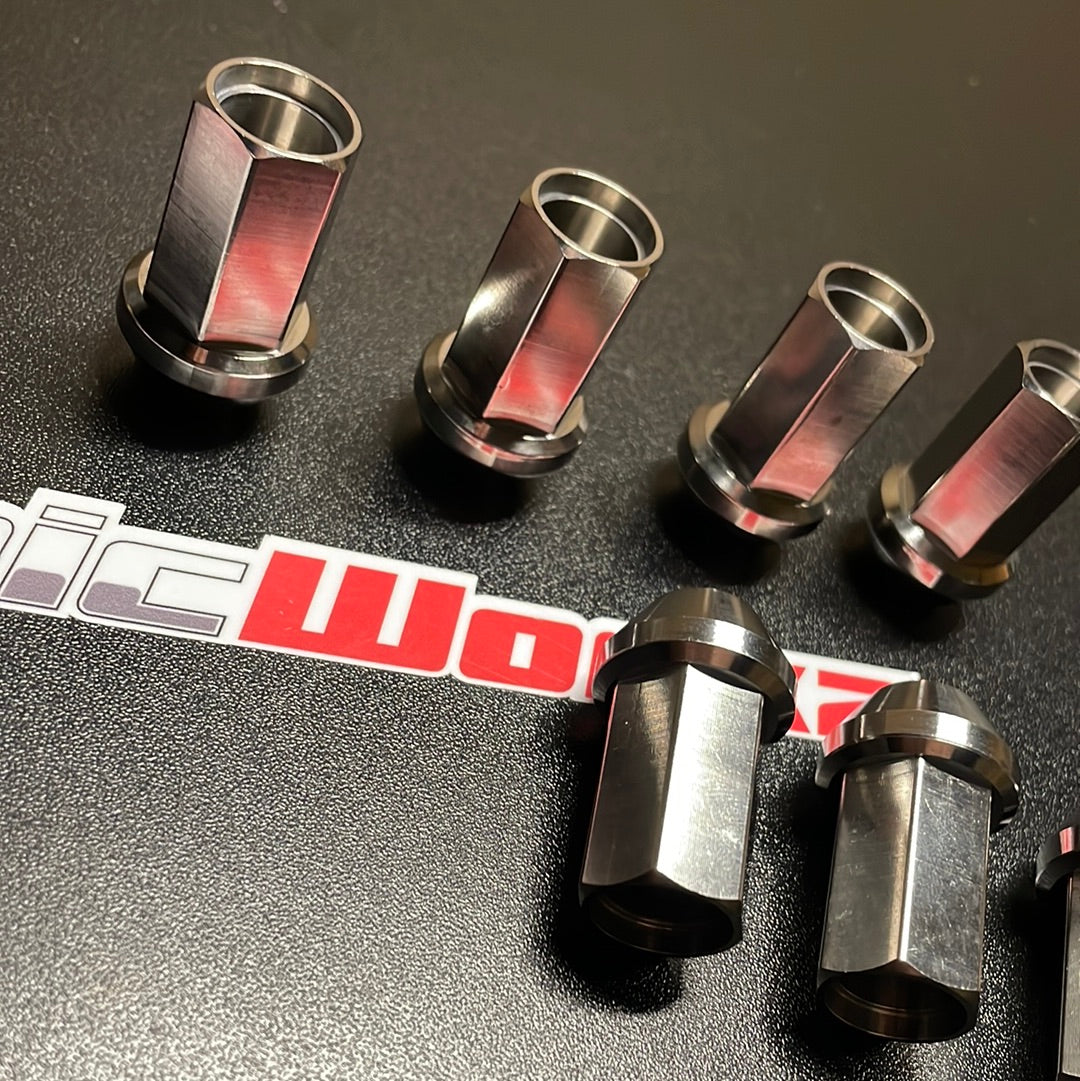 Titanium Lug Nut Open Ended  M12x1.25/1.5