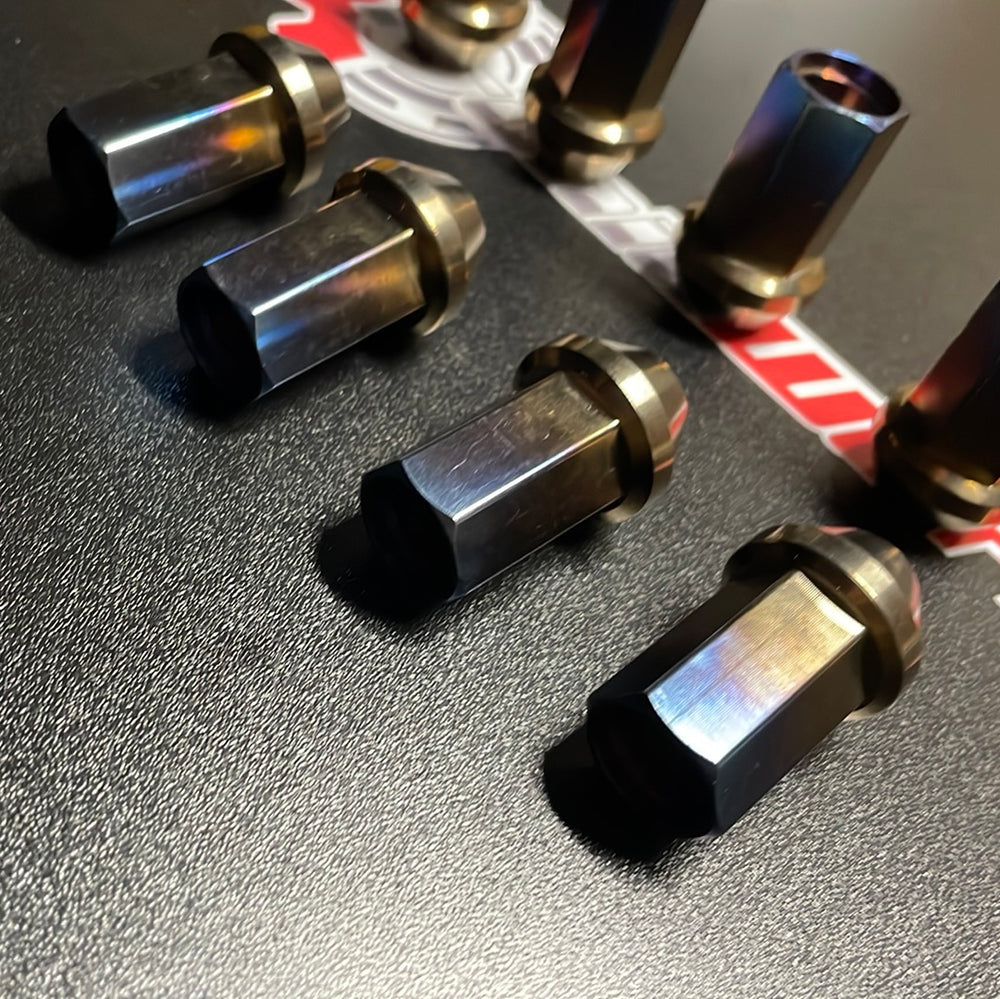 Titanium Lug Nut Open Ended M12x1.25/1.5